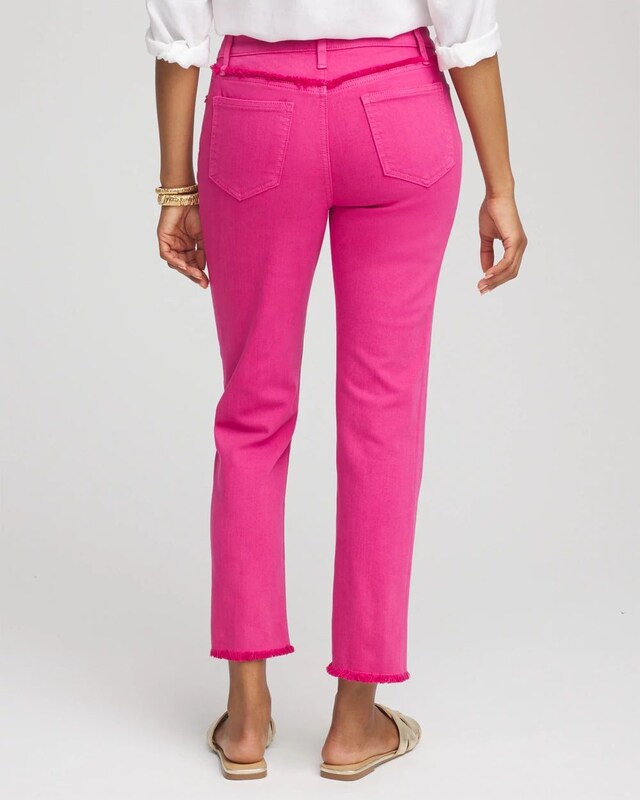 Girlfriend Frayed Cropped Jeans - image 3